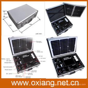 Générateur de kit solaire portable 2015 Oxiang-SP500A avec panneaux solaires 38W